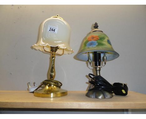 A Tiffany style lamp and 1 other.