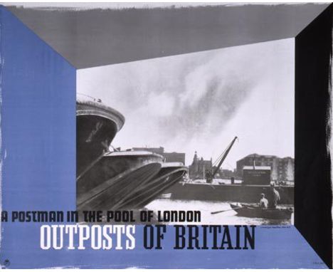 Edward McKnight Kauffer (1890-1954) - Outposts of Britain, poster print, 102 x 128cm (unframed and rolled)Note: the catalogue