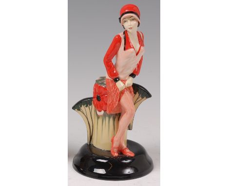 Kevin Francis - Clarice Cliff Centenary Figure, modelled by Andy Moss to the design of John Michael, 826/950, within special 