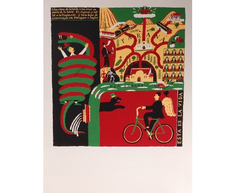 Jeff Fisher (Contemporary) - Parana, lithograph printed in colours on wove paper, signed J Fisher and numbered 19/100 in penc