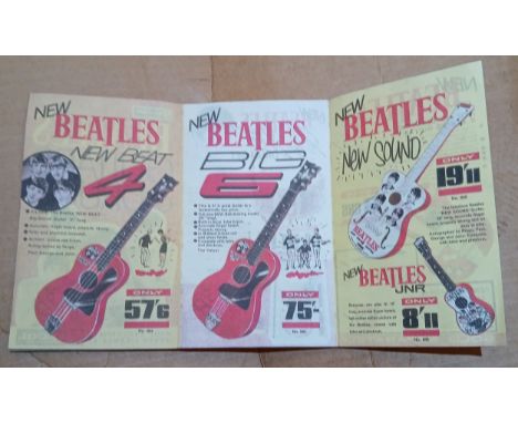 The Beatles Selcol Instruments advertising leaflet