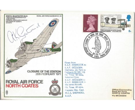 RAF Flown cover Royal Air Force North Coates – Closure of the Station, 28th February 1971. Aircraft illustrated on the cover: