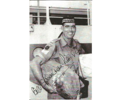 Bill Speakman VC. signed approx. 5x4 postcard. William Speakman-Pitt, VC (21 September 1927 – 20 June 2018), known as Bill Sp