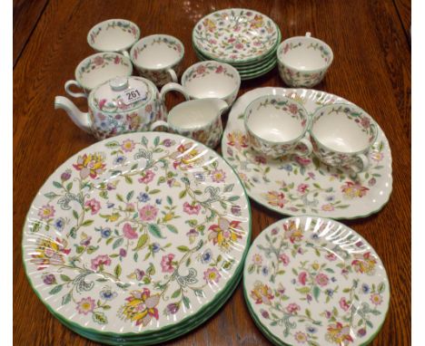 Mintons Haddon Hall pattern part dinner and tea service 