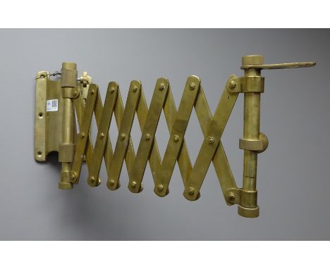 Mid 20th Century brass extending and adjustable fixture, possibly light fitting    Condition Report   Click here for further 
