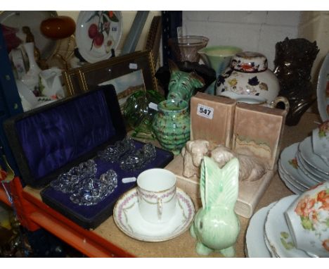 VARIOUS CERAMICS, GLASS, PICTURES, etc, to include Sylvac, Masons