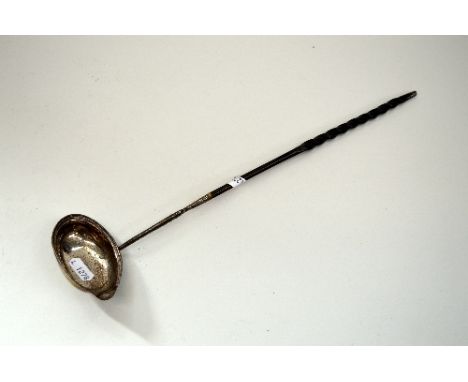 A GEORGIAN SILVER PUNCH LADLE
