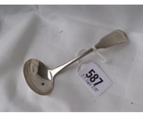 A Georgian Exeter cream ladle 1824 by J. Hicks    