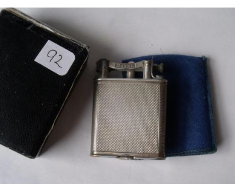 DUNHILL - cigarette lighter in original Alfred Dunhill box and sleeve