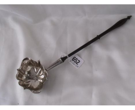 George III shaped oval punch ladle London 1750 by  M.S.?          