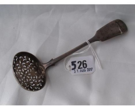 Exeter silver large sifter spoon 1870 by J.W. and J.W.   