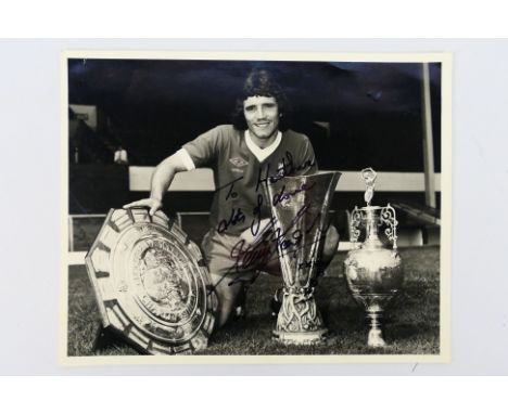 Liverpool Football Club - A signed Kevin Keegan picture with the message written in permanent marker: 'To Heather Lots of Lov