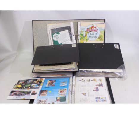 Rupert The Bear - A large quantity of various ephemera, advertising, stamps, first day covers, society programmes, press cutt
