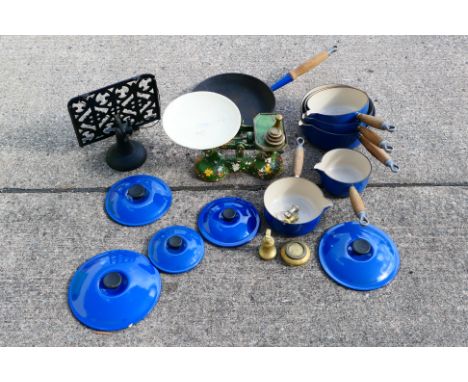 Kitchenalia to include Le Creuset cook wares, scales and other. [W]