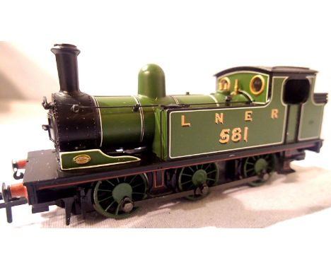 Bachmann 0.6.0. Tank, LNER Green, 581, in excellent condition, unboxed. P&amp;P Group 1 (£14+VAT for the first lot and £1+VAT