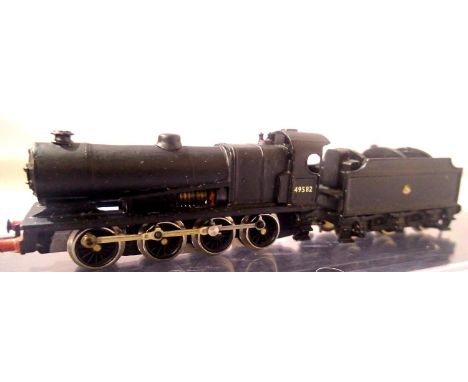 N Gauge kit built Fowler 7F, Black, Early Crest, 49582. P&amp;P Group 1 (£14+VAT for the first lot and £1+VAT for subsequent 