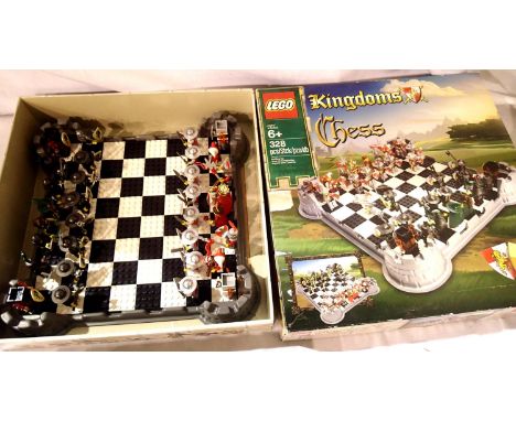 Lego Kingdoms chess set, appears complete/boxed. P&amp;P Group 2 (£18+VAT for the first lot and £3+VAT for subsequent lots) 