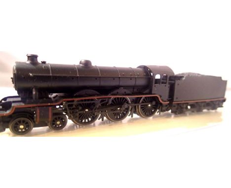 N Gauge B17, repainted Black, no crest or number, spares or repair. P&amp;P Group 1 (£14+VAT for the first lot and £1+VAT for
