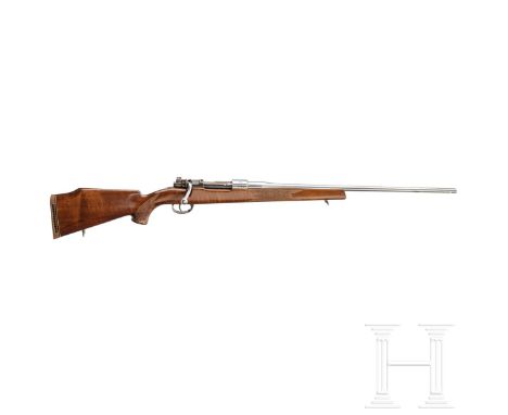  Jagdliches System Mauser, mit Schaft  Kal. 7x57, Nr. D 6625, Kal. 7x57, Nr. D 6625, Blanker Lauf, Länge 60 cm. Montiert an 