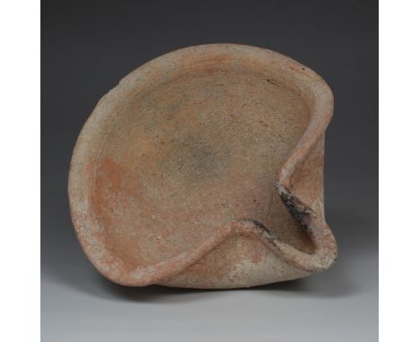 ITEM: Oil lamp, Type Kennedy 1, Group CMATERIAL: PotteryCULTURE: Bronze AgePERIOD: 1300 - 586 B.CDIMENSIONS: 37 mm x 140 mm x