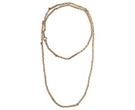 A 9ct gold fancy link chain stamped with Birmingham hallmarks to clasp total approx. length 77cm, total approx. weight 22.3gC
