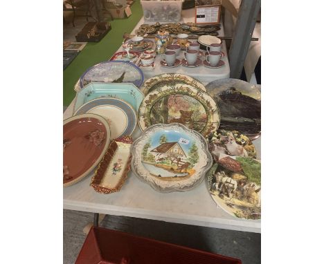 AN ASSORTMENT OF DECORATIVE PLATES TO INCLUDE A LIMITED EDITION VAN GOGH ETC 