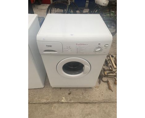 HOTPOINT FIRST EDITION 800 WASHING MACHINE BELIEVED IN WORKING ORDER BUT NO WARRANTY 