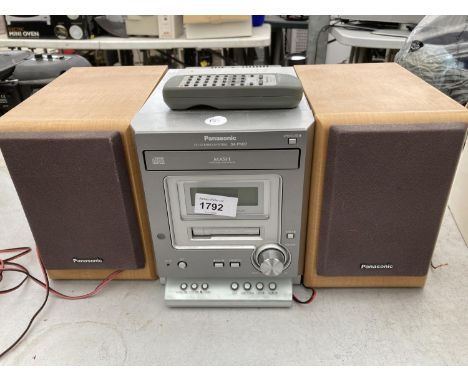 A PANASONIC RADIO AND CD PLAYER COMBINATION 