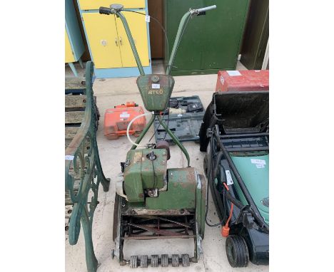 A VINTAGE ATCO PETROL LAWN MOWER 