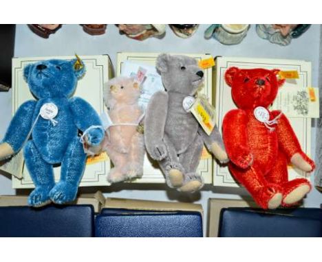 THREE BOXED STEIFF MINIATURE TEDDY BEARS, 'Richard' No 029172, 'Rot' No 029226 and 'Teddy 1908' No 029233, approximate height