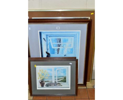 JANET SWANBOROUGH, TWO LIMITED EDITION PRINTS 'SIESTA' 257/1250 AND 'SAMSON' 324/497 signed and numbered in pencil, approxima