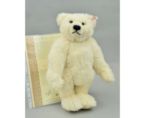 A BOXED LIMITED EDITION STEIFF POLAR TED, No 1289/2000, No 661747, with growler, fully jointed, approximate height 40cm, with