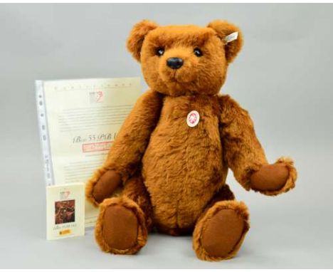 A BOXED LIMITED EDITION STEIFF BEAR SS PB 1902, No 2279/7000, No 404009, the letters 'P' for plush and 'B' for German word 'B