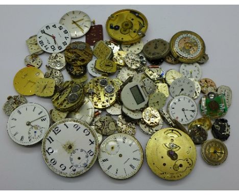 Wristwatch and pocket watch movements