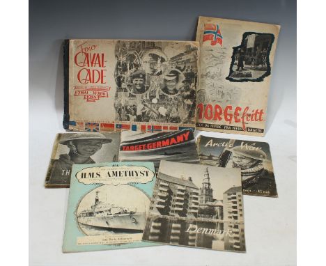 Militaria and Ephemera - Military, HMSO/MoI booklets: Target Germany (USAAF 1944); The Arctic War 1945; The Eighth Army 1943;