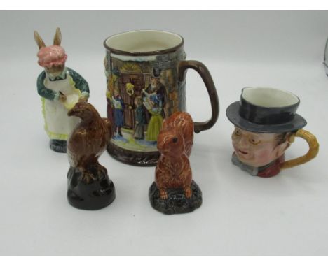 Beswick figure "Mrs Rabbit Baking" no: CF13 special edition 1369/2000 boxed H14cm, Beswick Ben Eagles scotch whisky eagle, re