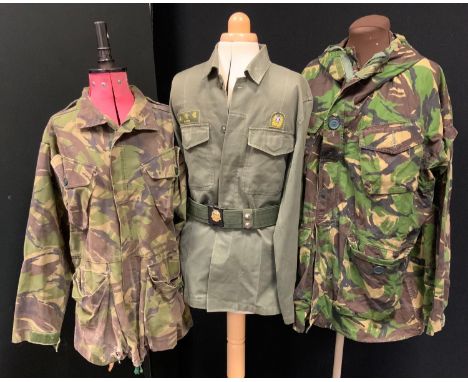 Military Uniforms - Korean War issue shirt, British Army Issue Parker coat and similar jacket; Malaysian Army issue belt (4) 