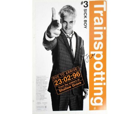 Jonny Lee Miller - Trainspotting - autographed 8x12" promotional photograph from the movie. Signed in black ink to a light po