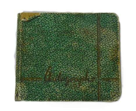 Autograph Album - a 1950s autograph album from a collector based in London, appearing to have collected signatures at The Dor