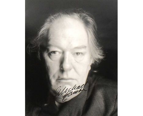 Sir Michael Gambon (1940-2023) - autographed 8x10" black and white photograph, signed neatly by Gambon in black ink to a cent