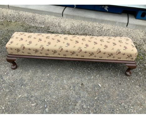 Tapestry Upholstered Foot Stool - 116cm L 