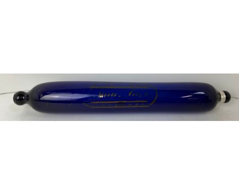 Bristol Cobalt Blue Glass Rolling Pin 