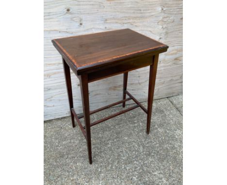 Mahogany Flip Top Card Table 