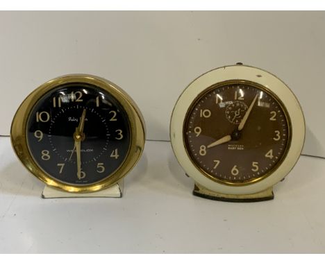 2x Vintage Baby Ben Westclox Clocks 