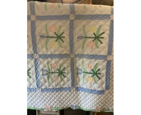 Vintage Quilted Bed Cover 