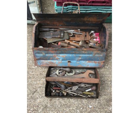 Tool Box and Contents - Vintage Tools 