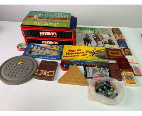 Vintage Games, Marbles and Playing Cards 