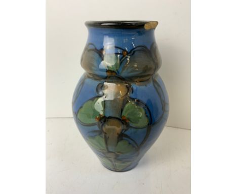 Danico Denmark Art Pottery Vase - 23cm High (Chip to Rim) 