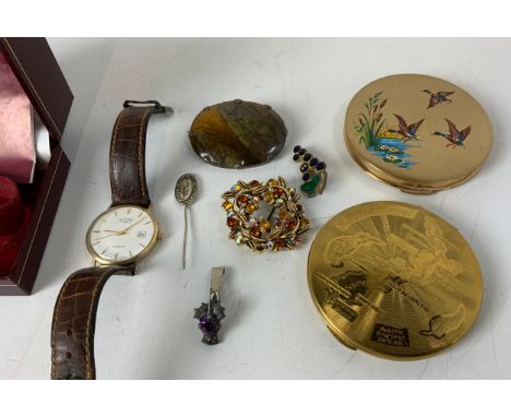 Rotary Watch, Brooches and Powder Compacts 