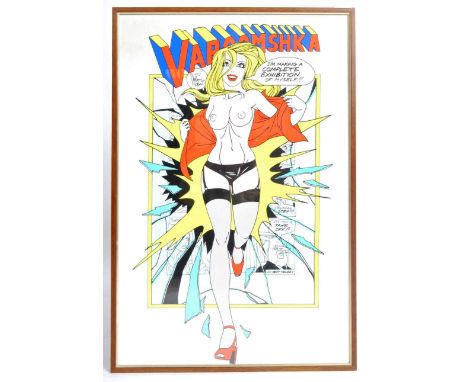 John Kent - Varoomshka - A retro 20th Century framed and glazed pop art print in colour comic book cover from John Kent's Var